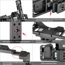 PULUZ Video Camera Cage Stabilizer with Handle & Rail Rod for Nikon Z6 / Z7(Black)