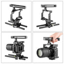 PULUZ Video Camera Cage Stabilizer with Handle & Rail Rod for Nikon Z6 / Z7(Black)
