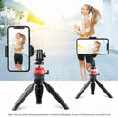 PULUZ 1/4 inch Screw CNC Aluminum Alloy Ball Head ABS Tripod Adapter(Red)