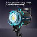 PULUZ 100W Studio Video Light 5600K Monochromatic Temperature Built-in Dissipate Heat System with Remote Control(EU Plug)