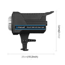 PULUZ 150W Studio Video Light 3200K-5600K Dual Color Temperature Built-in Dissipate Heat System with Remote Control(UK Plug)