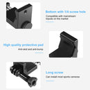 PULUZ Vlogging Live Broadcast Aluminum Alloy Clamp Bracket with Screw for iPhone, Samsung, GoPro, DJI Osmo Action(Black)