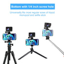 PULUZ Vlogging Live Broadcast Aluminum Alloy Clamp Bracket with Screw for iPhone, Samsung, GoPro, DJI Osmo Action(Black)