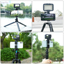 PULUZ Vlogging Live Broadcast Aluminum Alloy Clamp Bracket with Screw for iPhone, Samsung, GoPro, DJI Osmo Action(Black)