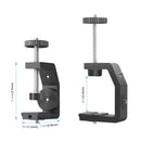 PULUZ Heavy Duty C Clamp Camera Clamp Mount with 1/4 inch Screw for GoPro HERO9 /8 /7 /6 /5 /4 /3+ /3 /2 /1, DJI Osmo Action and Other Action Cameras(Black)