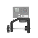 PULUZ Heavy Duty C Clamp Camera Clamp Mount with 1/4 inch Screw for GoPro HERO9 /8 /7 /6 /5 /4 /3+ /3 /2 /1, DJI Osmo Action and Other Action Cameras(Black)