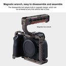 PULUZ Camera Wooden Top Handle with Cold Shoe Mount for Mirrorless Camera Cage Stabilizer(Bronze)