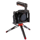 PULUZ Camera Wooden Top Handle with Cold Shoe Mount for Mirrorless Camera Cage Stabilizer(Bronze)