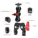 PULUZ Multi-function Magic Arm Ball Mount Clamp Crab Pliers Clip(Red)