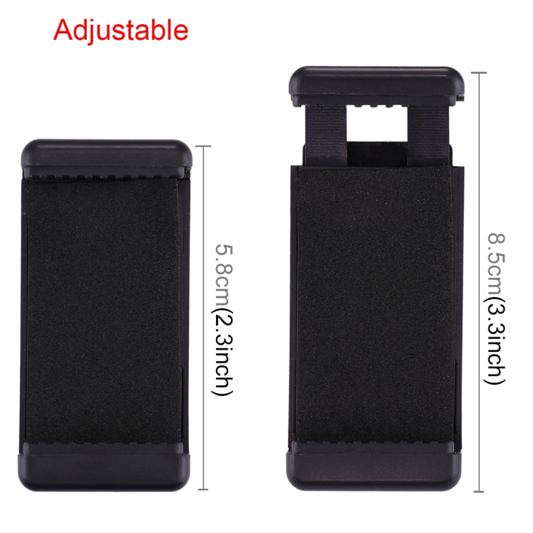PULUZ Selfie Sticks Tripod Mount Phone Clamp with 1/4 inch Screw Hole for iPhone, Samsung, HTC, Sony, LG and other Smartphones