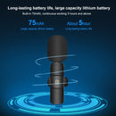 PULUZ Wireless Lavalier Microphone for 8-Pin Device, Support Phone Charging(Black)