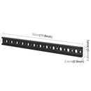 PULUZ Metal 1/4 & 3/8 Mount Cold Shoe Extension Rail Bracket Bar(Black)