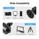 PULUZ 3/8 inch Outer Screw Metal Tripod Ball Head Adapter with Knob Lock(Black)
