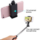 PULUZ Selfie Sticks Tripod Mount Adapter Phone Clamp for iPhone, Samsung, HTC, Sony, LG and other Smartphones