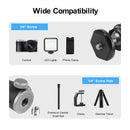 PULUZ 360 Panorama Aluminum Alloy Tripod Ball Head Adapter with Knob Lock(Black)