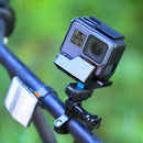 PULUZ Multi-functional Multi-angle Instant Stand Mount Adapter for GoPro HERO10 Black / HERO9 Black / HERO8 Black /7 /6 /5 /5 Session /4 Session /4 /3+ /3 /2 /1, DJI Osmo Action, Xiaoyi and Other Action Cameras