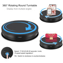 PULUZ 30cm Adjusting Speed Rotating Turntable Display Stand, Load 10-15kg, US Plug(Black)