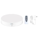 PULUZ 30cm Adjusting Speed Rotating Turntable Display Stand, Load 10-15kg, US Plug(White)