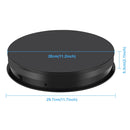 PULUZ 30cm Adjusting Speed Rotating Turntable Display Stand, Load 10-15kg, EU Plug (Black)