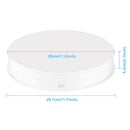 PULUZ 30cm Adjusting Speed Rotating Turntable Display Stand, Load 10-15kg, EU Plug(White)