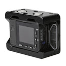 PULUZ Housing Shell CNC Aluminum Alloy Protective Cage with 37mm UV Lens & Base Mount & Screw for Sony RX0(Black)