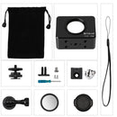 PULUZ Housing Shell CNC Aluminum Alloy Protective Cage with 37mm UV Lens & Base Mount & Screw for Sony RX0(Black)