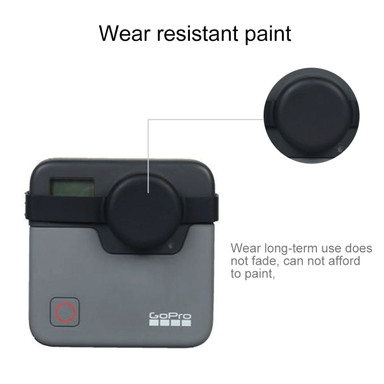 PULUZ for GoPro Fusion Dual Lens Silicone Protective Case(Black)