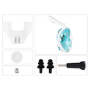 PULUZ 240mm Fold Tube Water Sports Diving Equipment Full Dry Snorkel Mask for GoPro HERO10 Black / HERO9 Black / HERO8 Black / HERO7 /6 /5 /5 Session /4 Session /4 /3+ /3 /2 /1, Insta360 ONE R, DJI Osmo Action and Other Action Cameras, S/M Size(Green)
