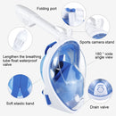PULUZ 240mm Fold Tube Water Sports Diving Equipment Full Dry Snorkel Mask for GoPro HERO10 Black / HERO9 Black / HERO8 Black / HERO7 /6 /5 /5 Session /4 Session /4 /3+ /3 /2 /1, Insta360 ONE R, DJI Osmo Action and Other Action Cameras, S/M Size(Blue)