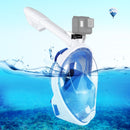 PULUZ 240mm Fold Tube Water Sports Diving Equipment Full Dry Snorkel Mask for GoPro HERO10 Black / HERO9 Black / HERO8 Black / HERO7 /6 /5 /5 Session /4 Session /4 /3+ /3 /2 /1, Insta360 ONE R, DJI Osmo Action and Other Action Cameras, S/M Size(Blue)