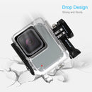 PULUZ 45m Underwater Waterproof Housing Diving Case for GoPro HERO7 Silver / HERO7 White, with Buckle Basic Mount & Screw(Transparent)