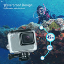 PULUZ 45m Underwater Waterproof Housing Diving Case for GoPro HERO7 Silver / HERO7 White, with Buckle Basic Mount & Screw(Transparent)
