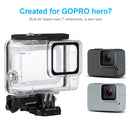 PULUZ 45m Underwater Waterproof Housing Diving Case for GoPro HERO7 Silver / HERO7 White, with Buckle Basic Mount & Screw(Transparent)