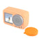 PULUZ Silicone Protective Lens Cover for DJI Osmo Action(Orange)