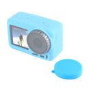 PULUZ Silicone Protective Lens Cover for DJI Osmo Action(Blue)