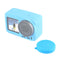 PULUZ Silicone Protective Lens Cover for DJI Osmo Action(Blue)
