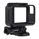 PULUZ Standard Border Frame ABS Protective Cage for DJI Osmo Action, with Buckle Basic Mount & Screw(Black)
