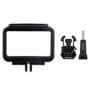 PULUZ Standard Border Frame ABS Protective Cage for DJI Osmo Action, with Buckle Basic Mount & Screw(Black)