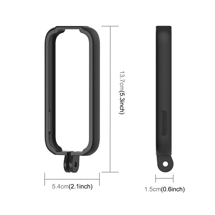 PULUZ ABS Protective Frame for Insta360 ONE X, with Adapter Mount & Screw(Black)
