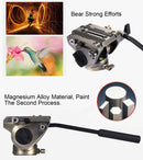 PULUZ Heavy Duty Video Camera Tripod Action Fluid Drag Head with Sliding Plate for DSLR & SLR Cameras, Large Size(Gold)