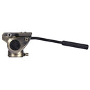 PULUZ Heavy Duty Video Camera Tripod Action Fluid Drag Head with Sliding Plate for DSLR & SLR Cameras, Large Size(Gold)