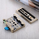 PULUZ Quick Release Clamp Adapter + Quick Release Plate for DSLR & SLR Cameras(Gold)