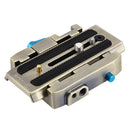 PULUZ Quick Release Clamp Adapter + Quick Release Plate for DSLR & SLR Cameras(Gold)