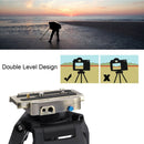 PULUZ Quick Release Clamp Adapter + Quick Release Plate for DSLR & SLR Cameras(Gold)