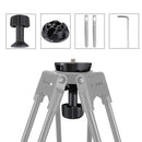 PULUZ 75mm Half Ball Flat to Bowl Adapter for Fluid Head Tripod DSLR Rig Camera, Metal Material