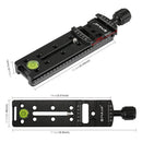PULUZ FNR-140 Multi-Purpose 140mm Rail Nodal Slide Quick Release Plate