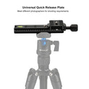 PULUZ FNR-140 Multi-Purpose 140mm Rail Nodal Slide Quick Release Plate