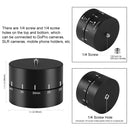 PULUZ 360 Degrees Panning Rotation 60 Minutes Time Lapse Stabilizer Tripod Head Adapter for GoPro HERO10 Black / HERO9 Black / HERO8 Black / HERO7 /6 /5 /5 Session /4 Session /4 /3+ /3 /2 /1, Xiaoyi and Other Action Cameras