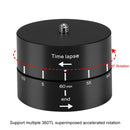 PULUZ 360 Degrees Panning Rotation 60 Minutes Time Lapse Stabilizer Tripod Head Adapter for GoPro HERO10 Black / HERO9 Black / HERO8 Black / HERO7 /6 /5 /5 Session /4 Session /4 /3+ /3 /2 /1, Xiaoyi and Other Action Cameras