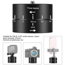 PULUZ 360 Degrees Panning Rotation 60 Minutes Time Lapse Stabilizer Tripod Head Adapter for GoPro HERO10 Black / HERO9 Black / HERO8 Black / HERO7 /6 /5 /5 Session /4 Session /4 /3+ /3 /2 /1, Xiaoyi and Other Action Cameras